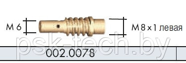 Вставка (10 шт) М6 №002.0078 для MB EVO 15 и PRO 15 - фото 1 - id-p152634957