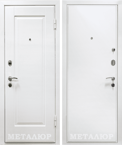Двери входные металлические МеталЮр М10, белый