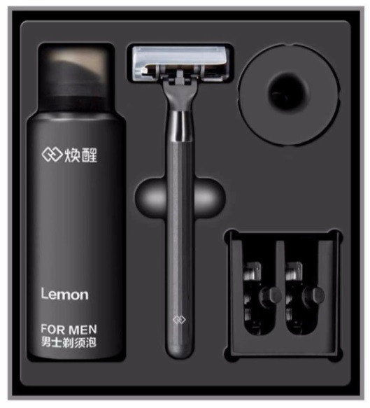 Подарочный бритвенный набор для бритья мужчине Xiaomi Mijia Lemon Razor H300-6 - фото 1 - id-p106838722