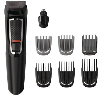 Мужской аккумуляторный универсальный триммер Philips MG3730 для бритья волос бороды лица бровей носа ушей