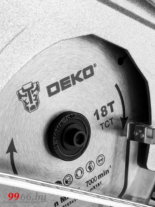Лазерная пила циркулярная аккумуляторная DEKO DKCS20 Laser ручная циркулярка дисковая - фото 3 - id-p150299700