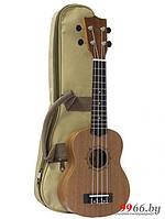 Укулеле гавайская гитара Fabio FB210 детская деревянная сопрано c тёплым чехлом
