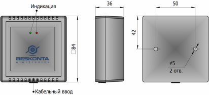 Датчик влажности и температуры комнатный SHTA02-W01-U03-K-PL - фото 2 - id-p152653472