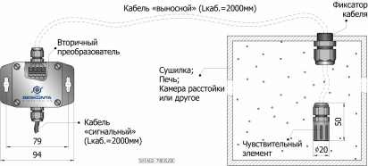 Датчик влажности и температуры выносной SHTA02-79B3520E-U010-TF - фото 2 - id-p152654345