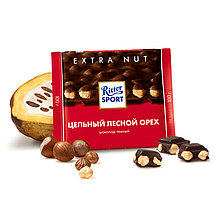 Шоколад темный «Ritter Sport» цельный лесной орех, 100 г