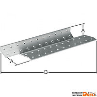 Держатель балки левый 40x190 мм DB L белый цинк STARFIX (SMP-17293-1)