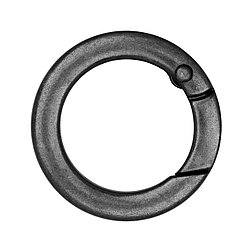 Кольцо разъемное 20 мм цв. чёрный никель