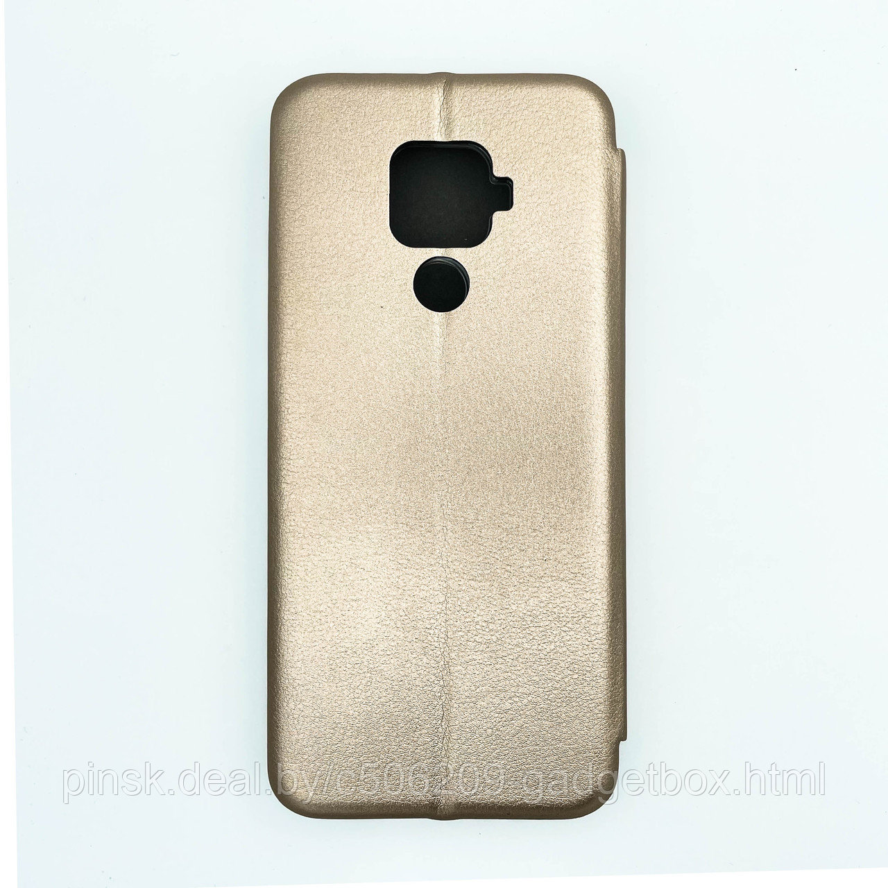 Чехол-книжка Flip Case для Huawei Mate 30 Lite Золотой, экокожа - фото 2 - id-p130058858