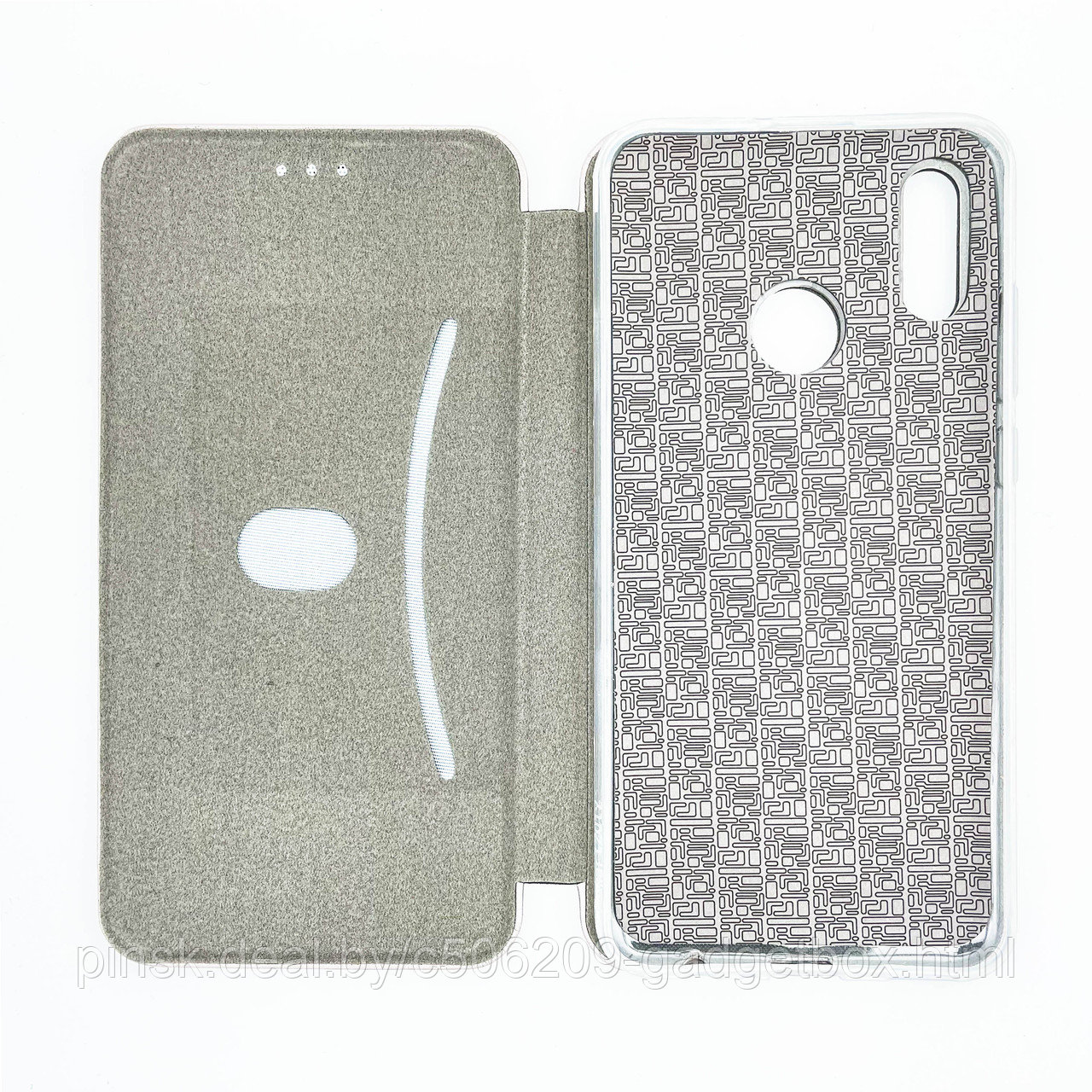 Чехол-книжка Flip Case для Huawei P Smart 2019 / Honor 10 Lite Серый, экокожа - фото 3 - id-p130058904