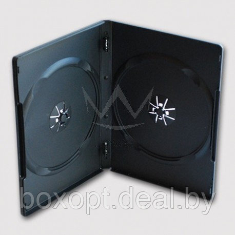 DVD бокс 14мм двойной черный - фото 1 - id-p152687504