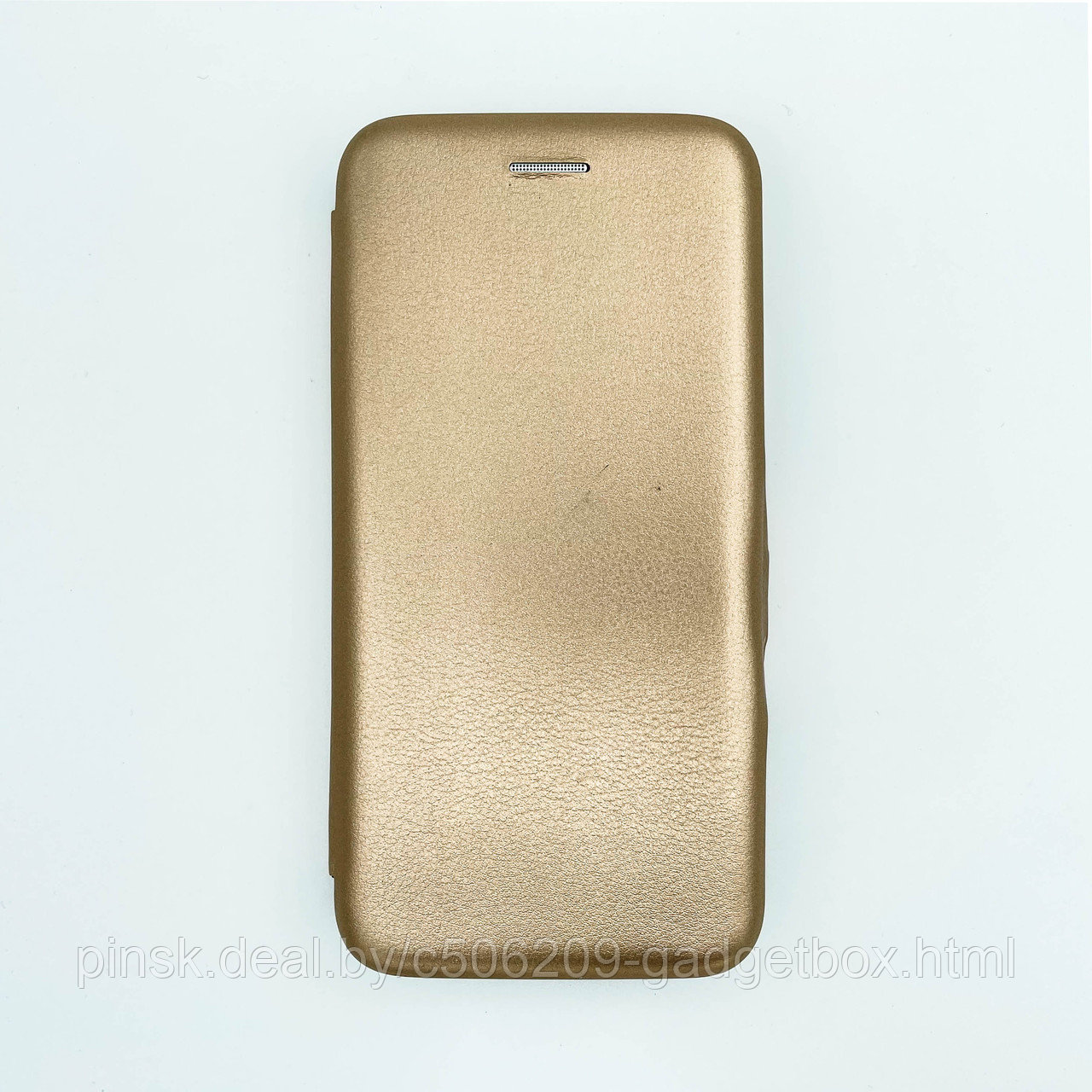 Чехол-книжка Flip Case для Huawei P20 Lite / Nova 3e / Nova 5i Золотой, экокожа - фото 1 - id-p130058917