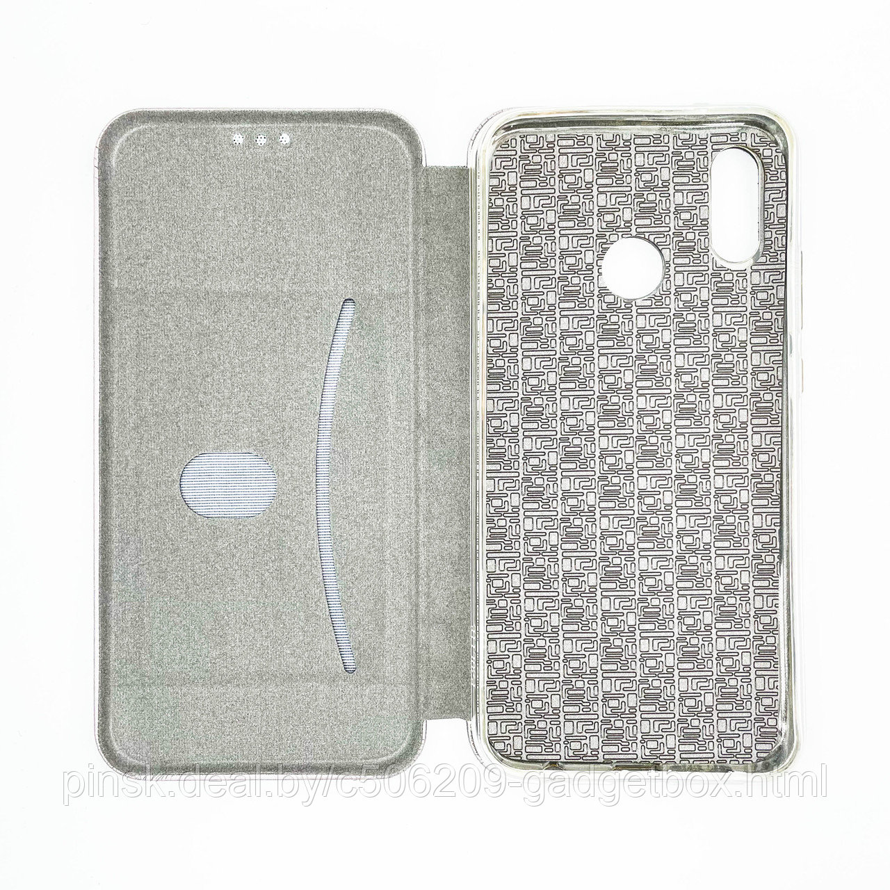 Чехол-книжка Flip Case для Huawei P20 Lite / Nova 3e / Nova 5i Серый, экокожа - фото 3 - id-p130058914