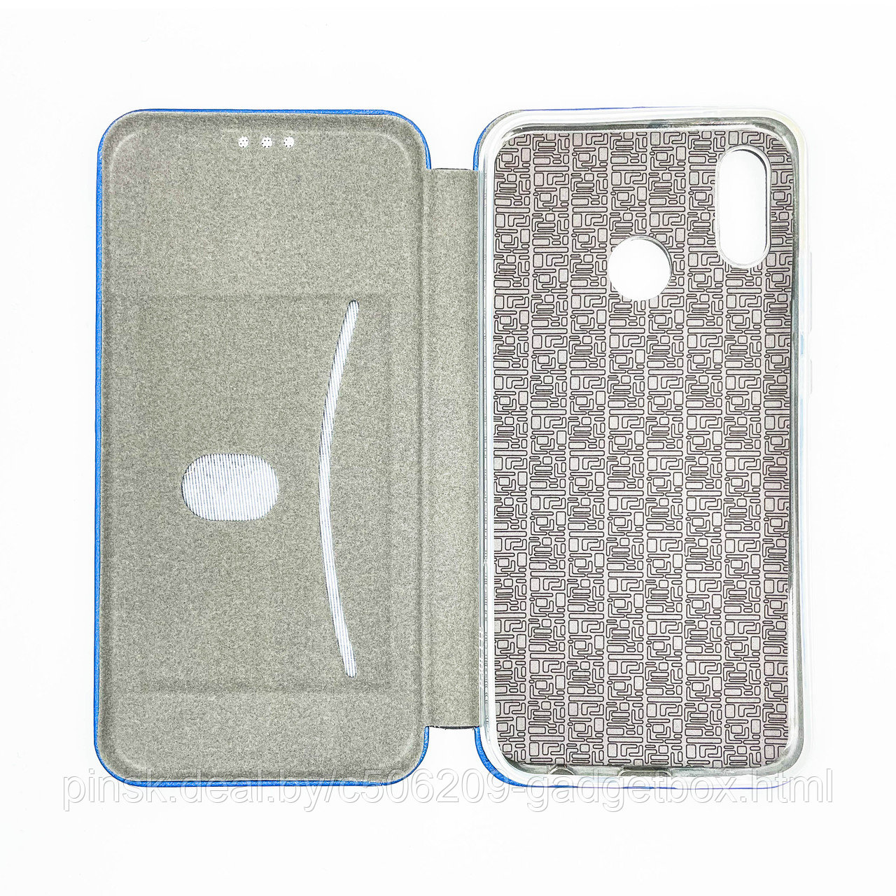 Чехол-книжка Flip Case для Huawei P20 Lite / Nova 3e / Nova 5i Синий, экокожа - фото 3 - id-p130058913