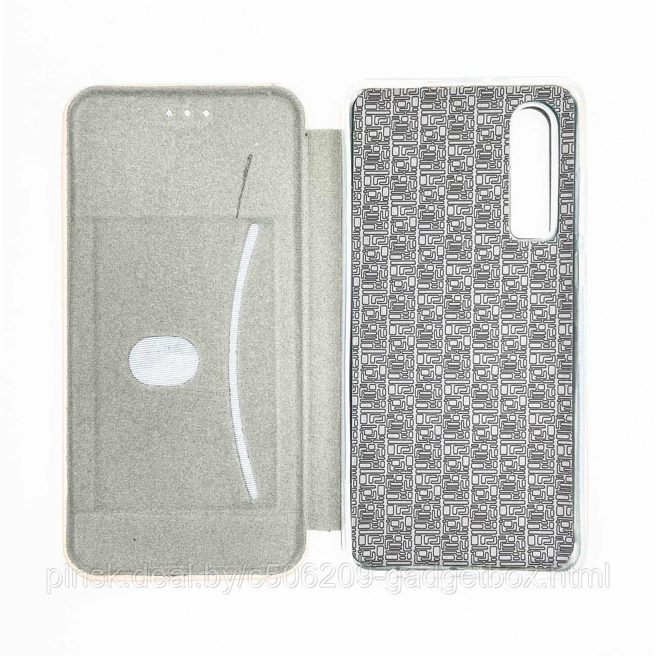 Чехол-книжка Flip Case для Huawei P30 Золотой, экокожа - фото 3 - id-p130058923