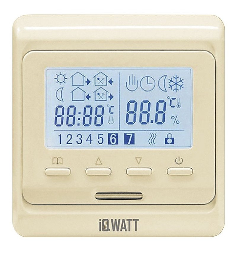 Программируемый терморегулятор IQWatt Thermostat P, бежевый - фото 1 - id-p151939234