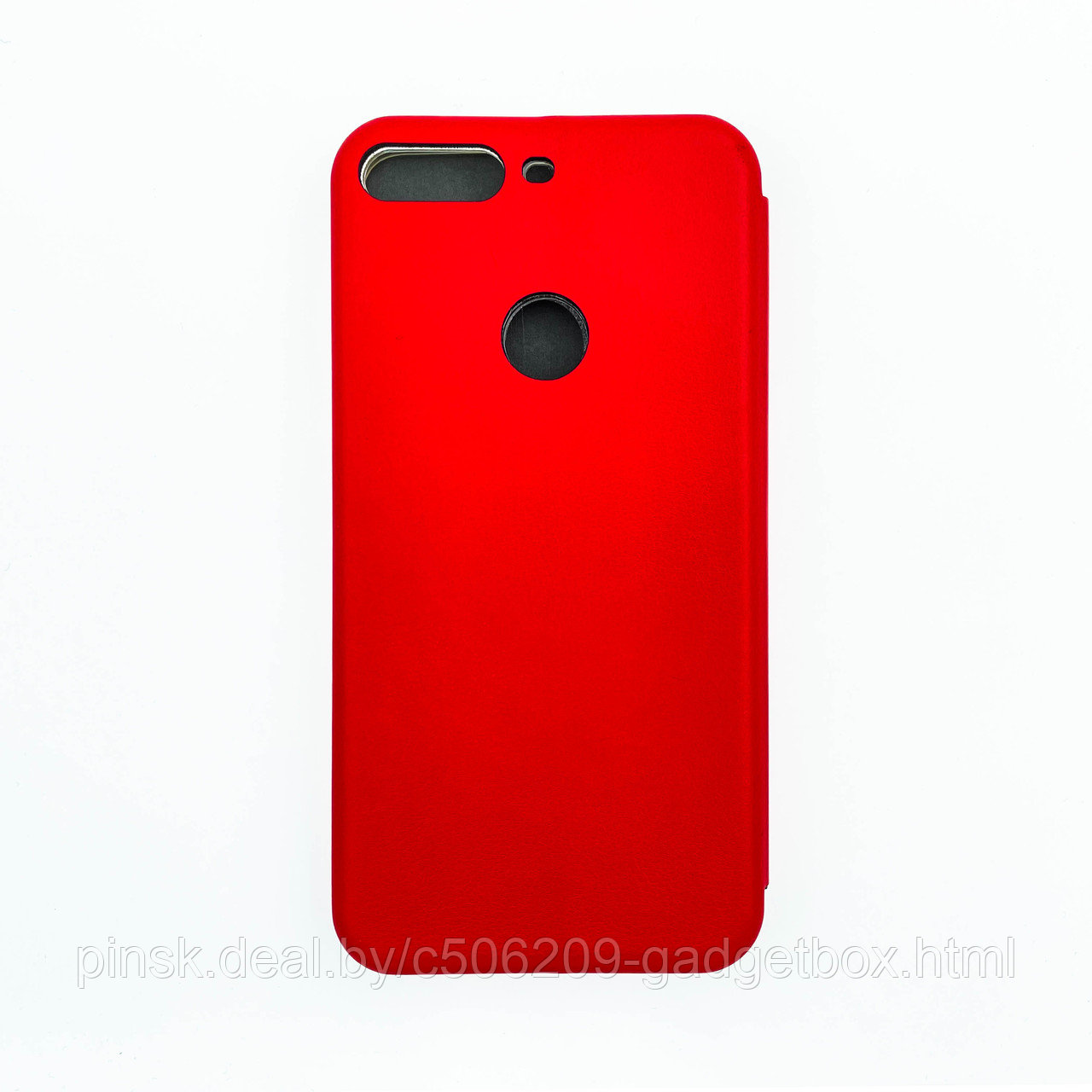 Чехол-книжка Flip Case для Huawei Y7 2018 / Y7 Prime 2018 / Honor 7C Pro / Nova 2 Lite Красный, экокожа - фото 2 - id-p130059061