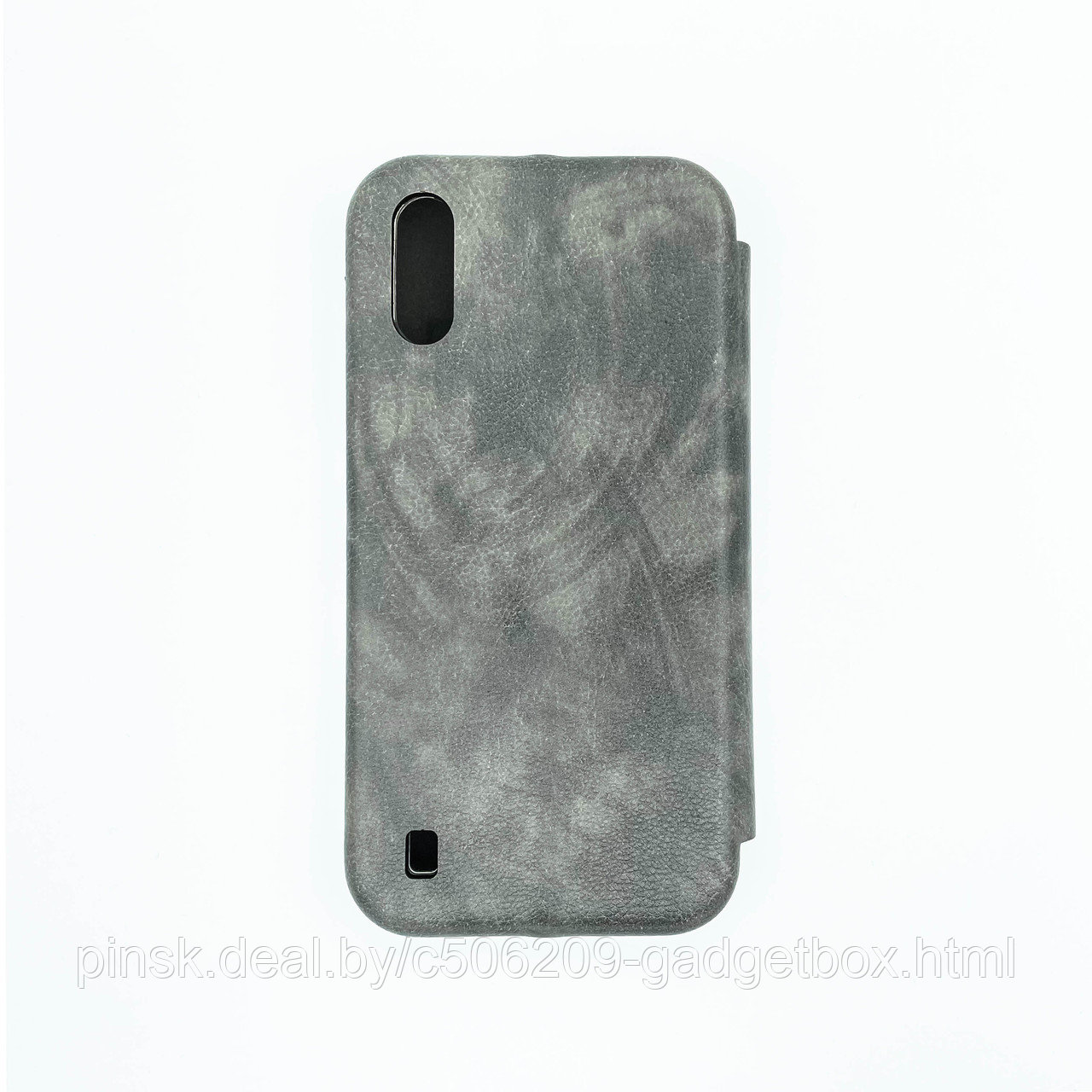 Чехол-книжка Flip Case для Samsung A01 Серый, экокожа - фото 2 - id-p130058749