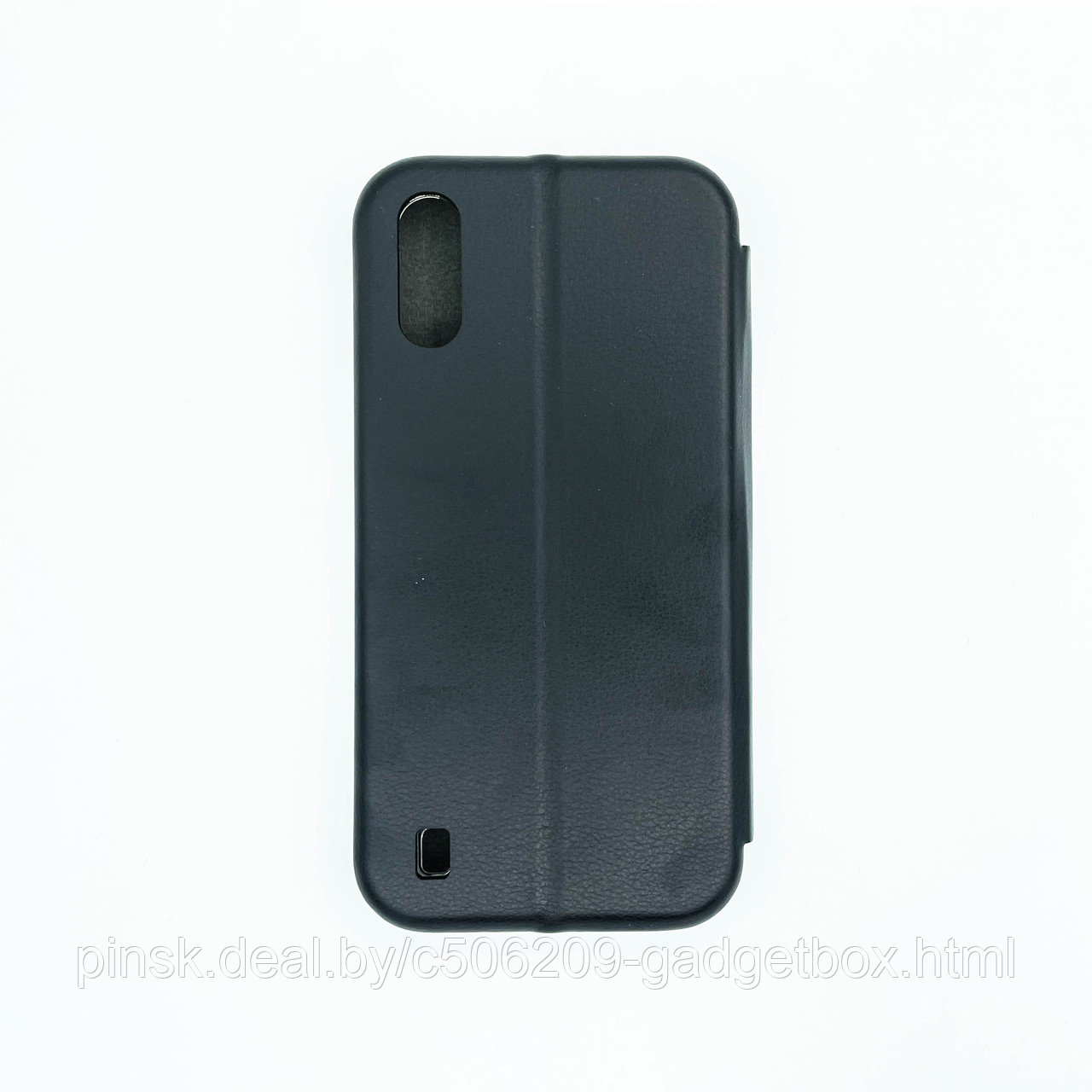 Чехол-книжка Flip Case для Samsung A01 Черный, экокожа - фото 2 - id-p130058747
