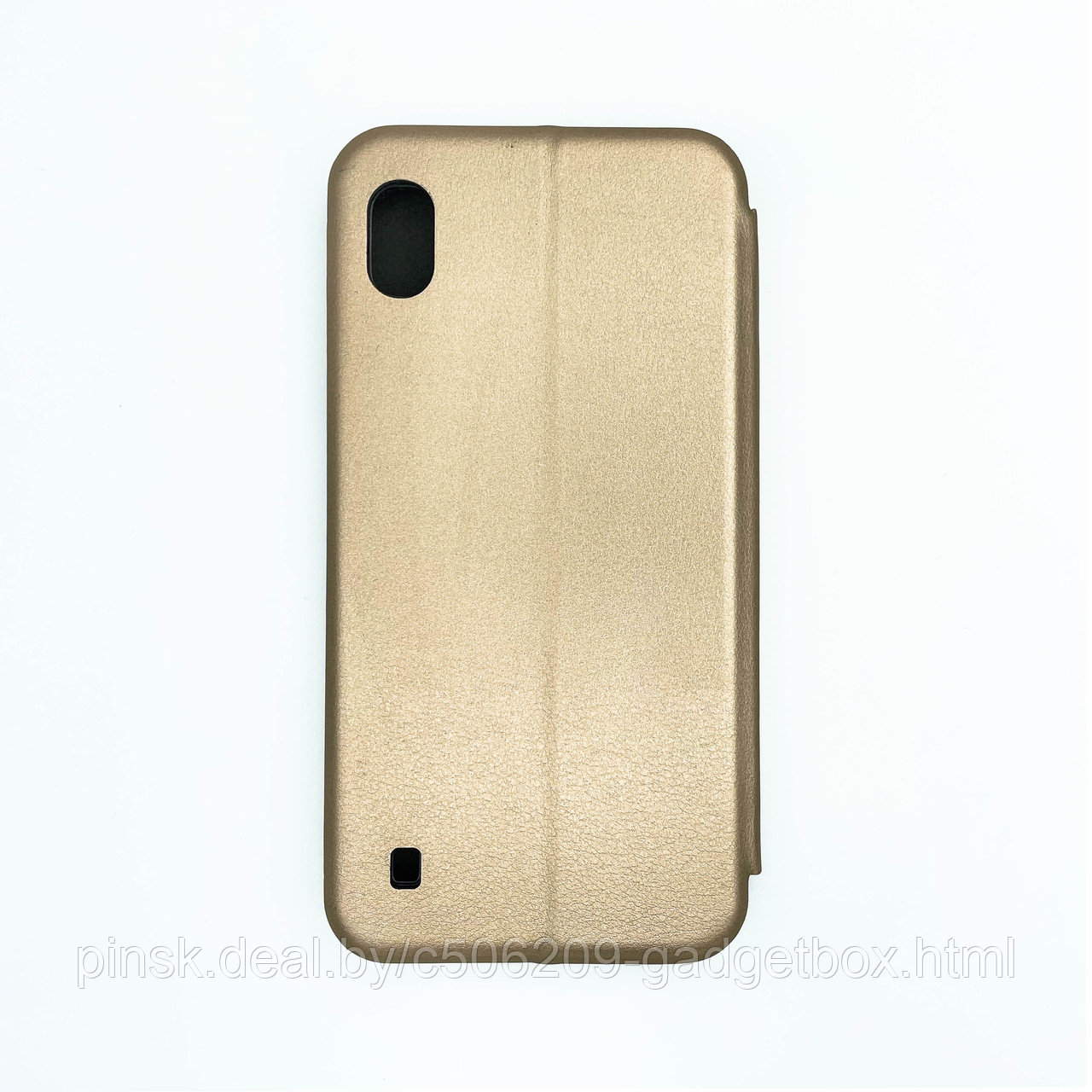 Чехол-книжка Flip Case для Samsung A10 / M10 Золотой, экокожа - фото 2 - id-p130058750