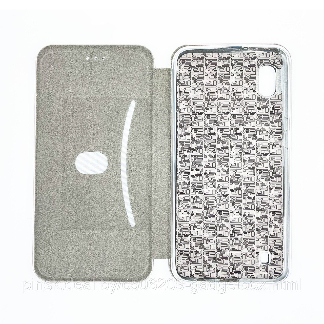 Чехол-книжка Flip Case для Samsung A10 / M10 Серый, экокожа - фото 3 - id-p130058751