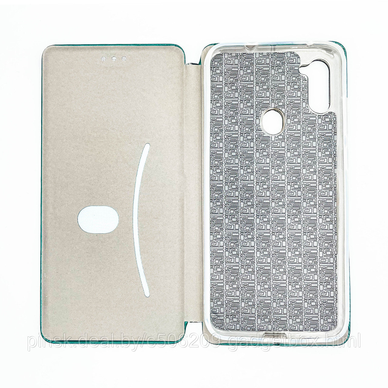 Чехол-книжка Flip Case для Samsung A11 / M11 Зеленый, экокожа - фото 3 - id-p130058755