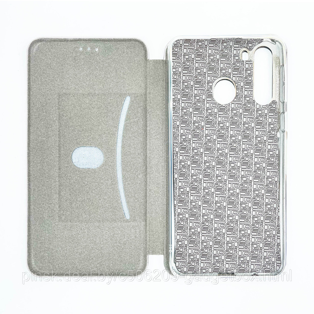 Чехол-книжка Flip Case для Samsung A21 Серый, экокожа - фото 3 - id-p130058764