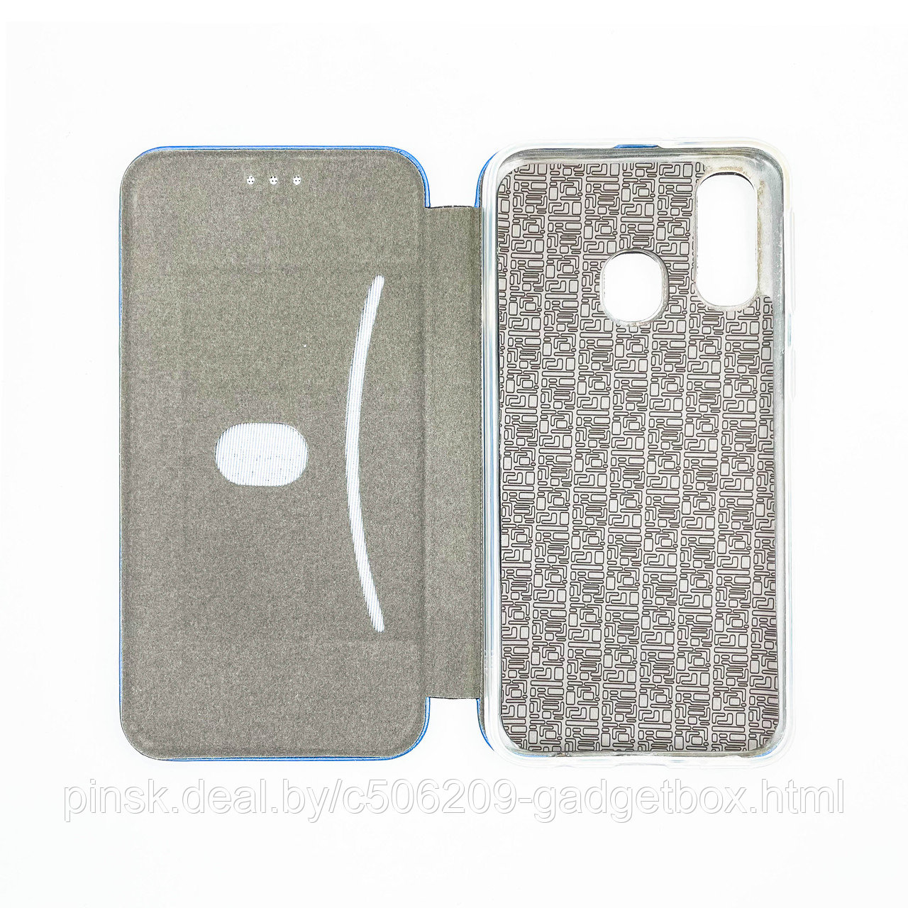 Чехол-книжка Flip Case для Samsung A40 Синий, экокожа - фото 3 - id-p130058774