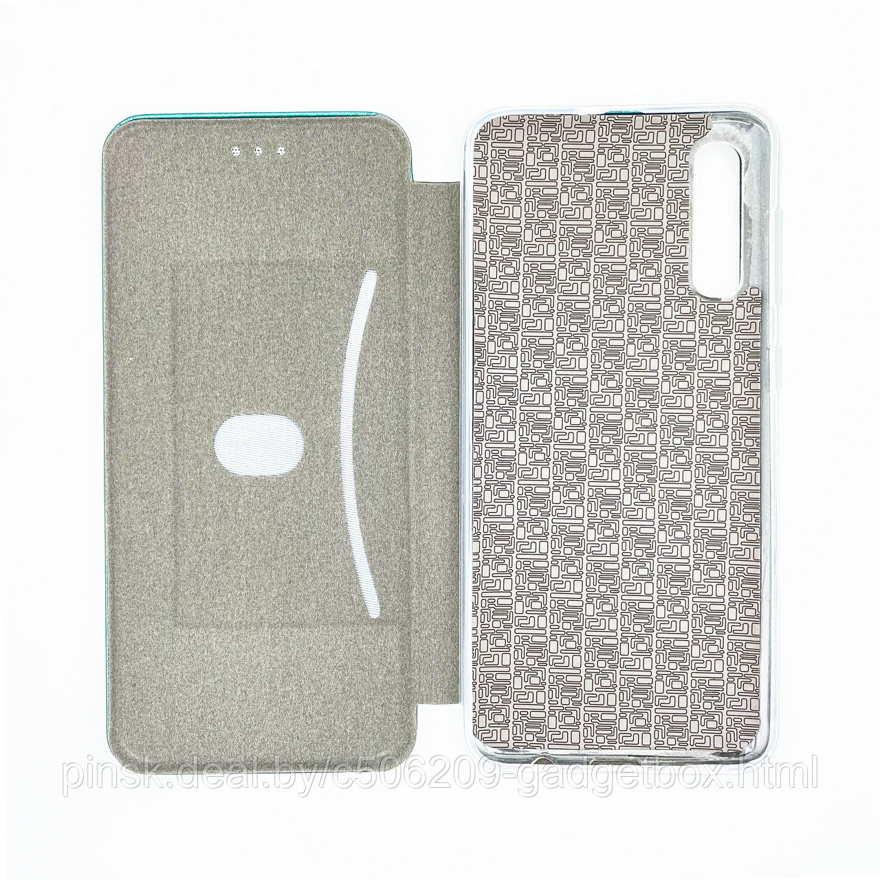 Чехол-книжка Flip Case для Samsung A50 / A50s / A30s Зеленый, экокожа - фото 3 - id-p130058780