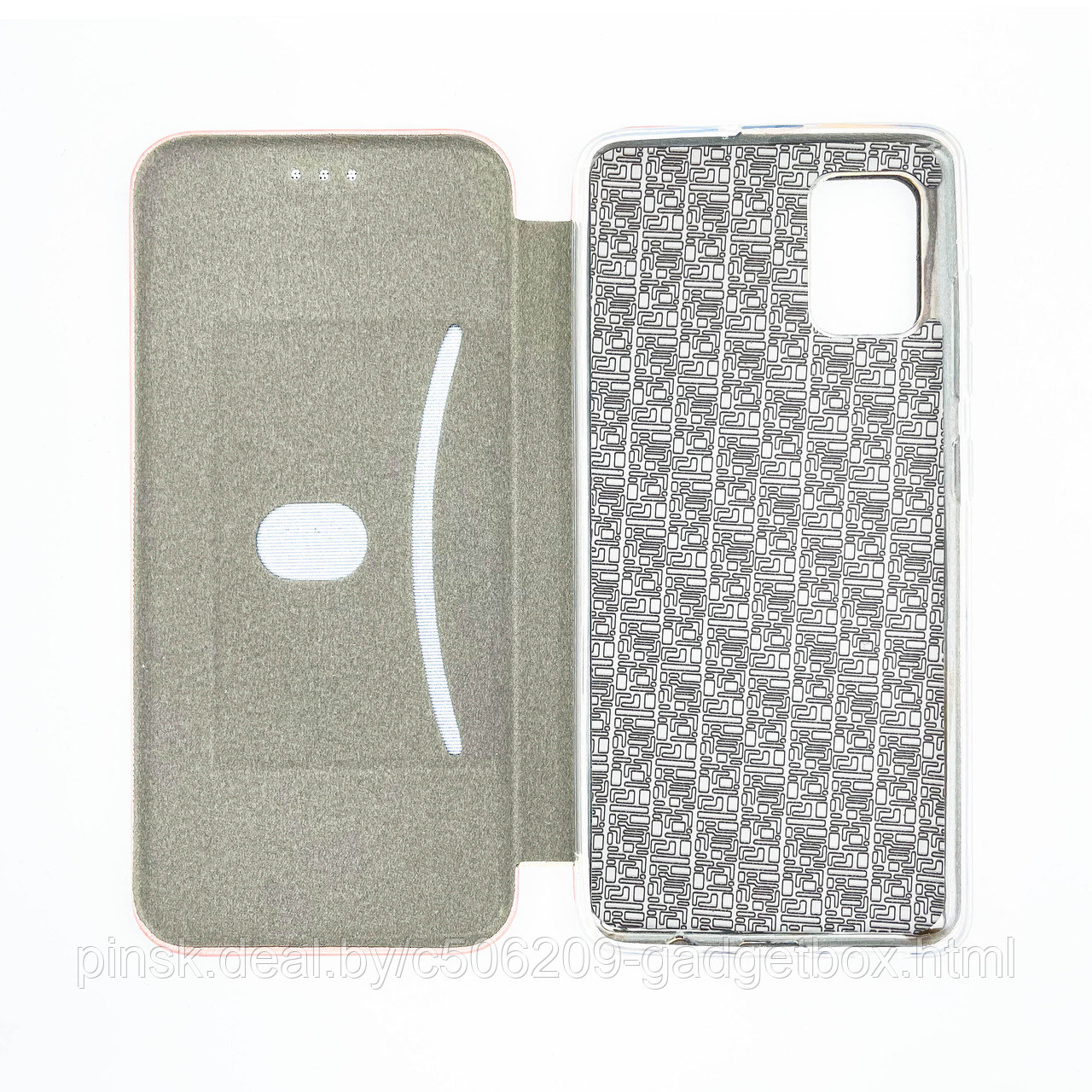 Чехол-книжка Flip Case для Samsung A51 Розовый, экокожа - фото 3 - id-p130058785