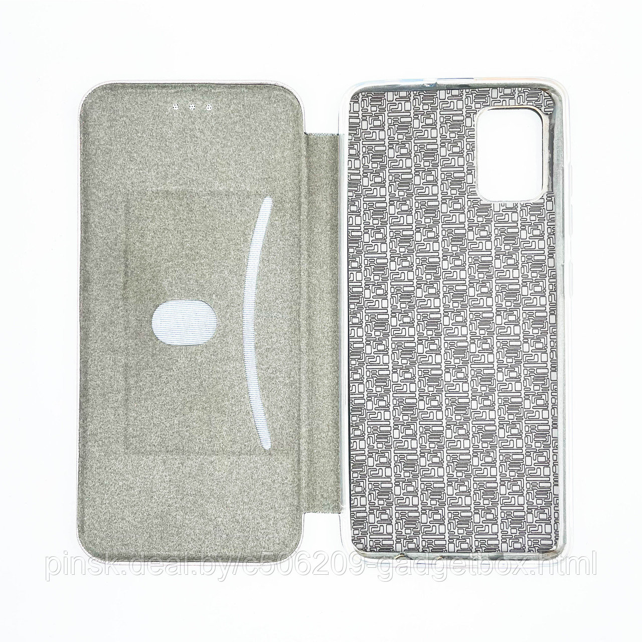 Чехол-книжка Flip Case для Samsung A51 Серый, экокожа - фото 3 - id-p130058784