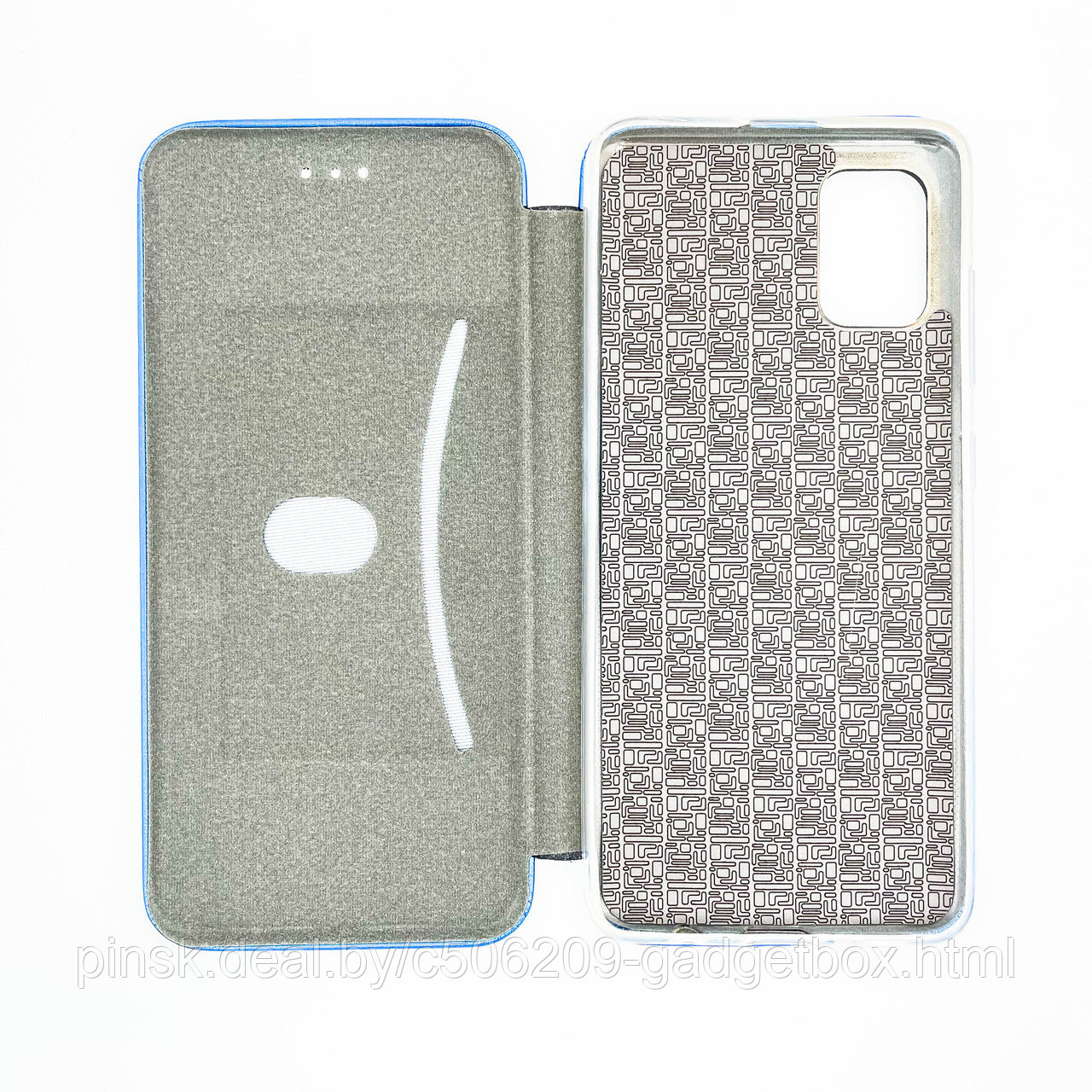 Чехол-книжка Flip Case для Samsung A51 Синий, экокожа - фото 3 - id-p130058787