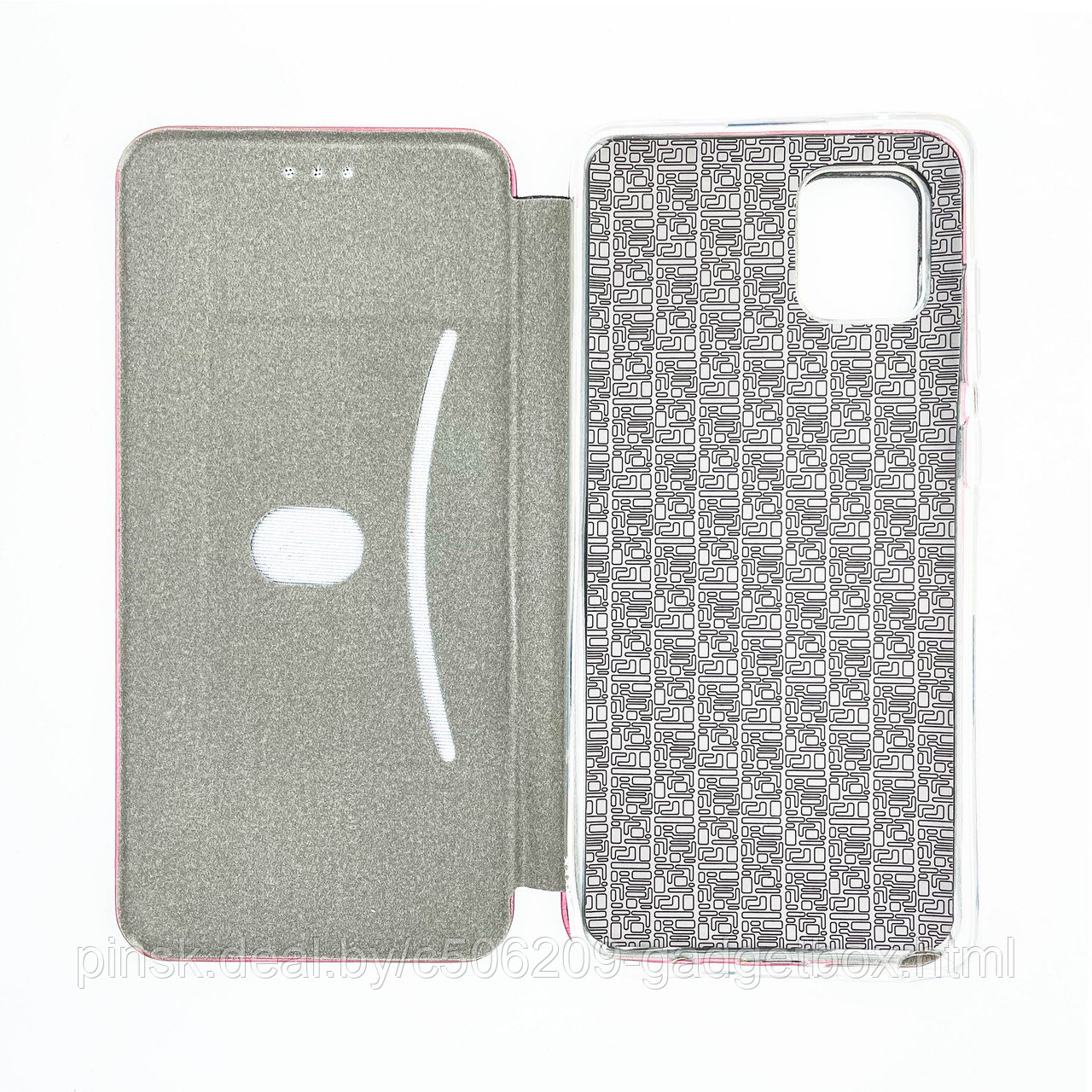 Чехол-книжка Flip Case для Samsung A81 / M60s / Note 10 Lite Бордовый, экокожа - фото 3 - id-p130058803