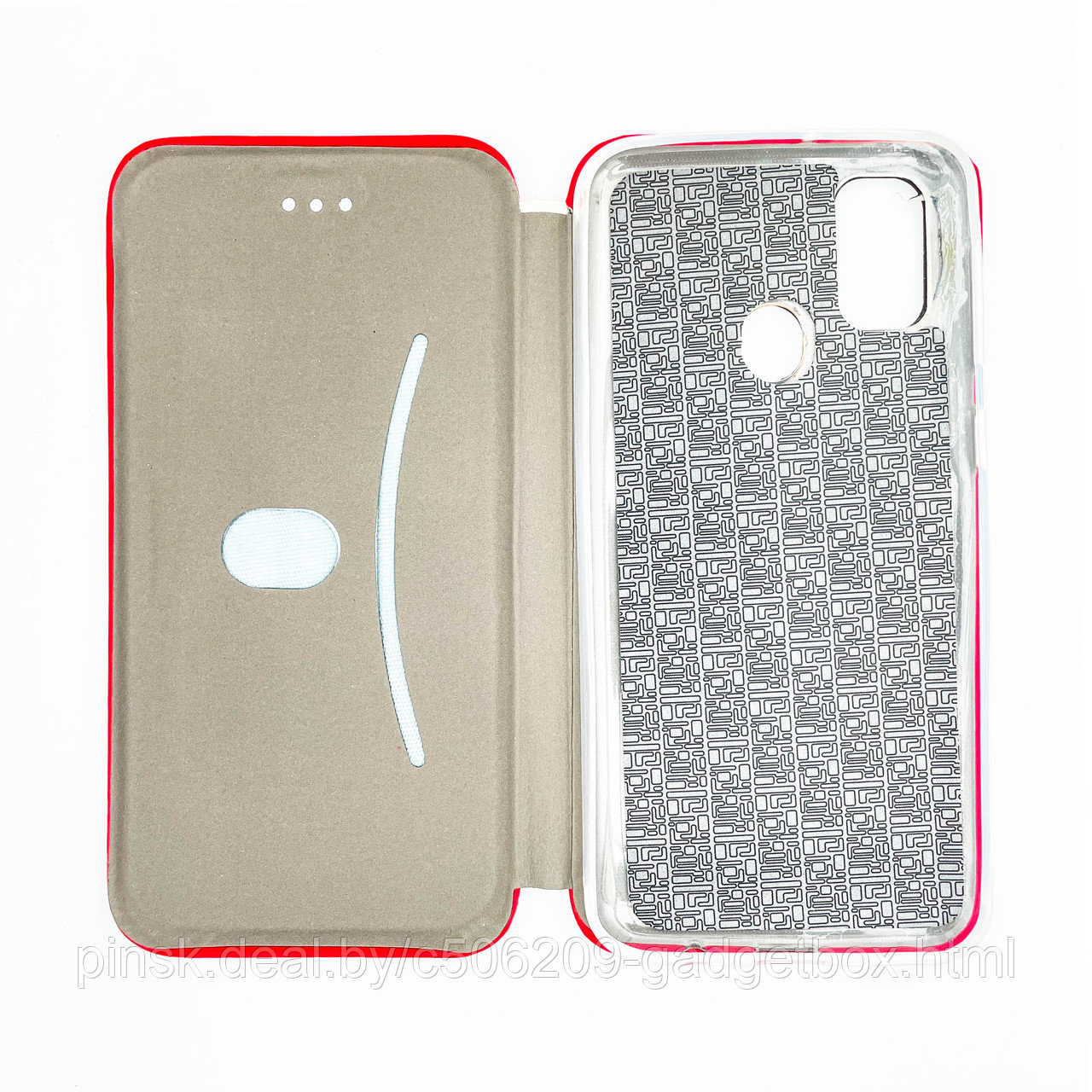 Чехол-книжка Flip Case для Samsung M30s / M21 Красный, экокожа - фото 3 - id-p130058842