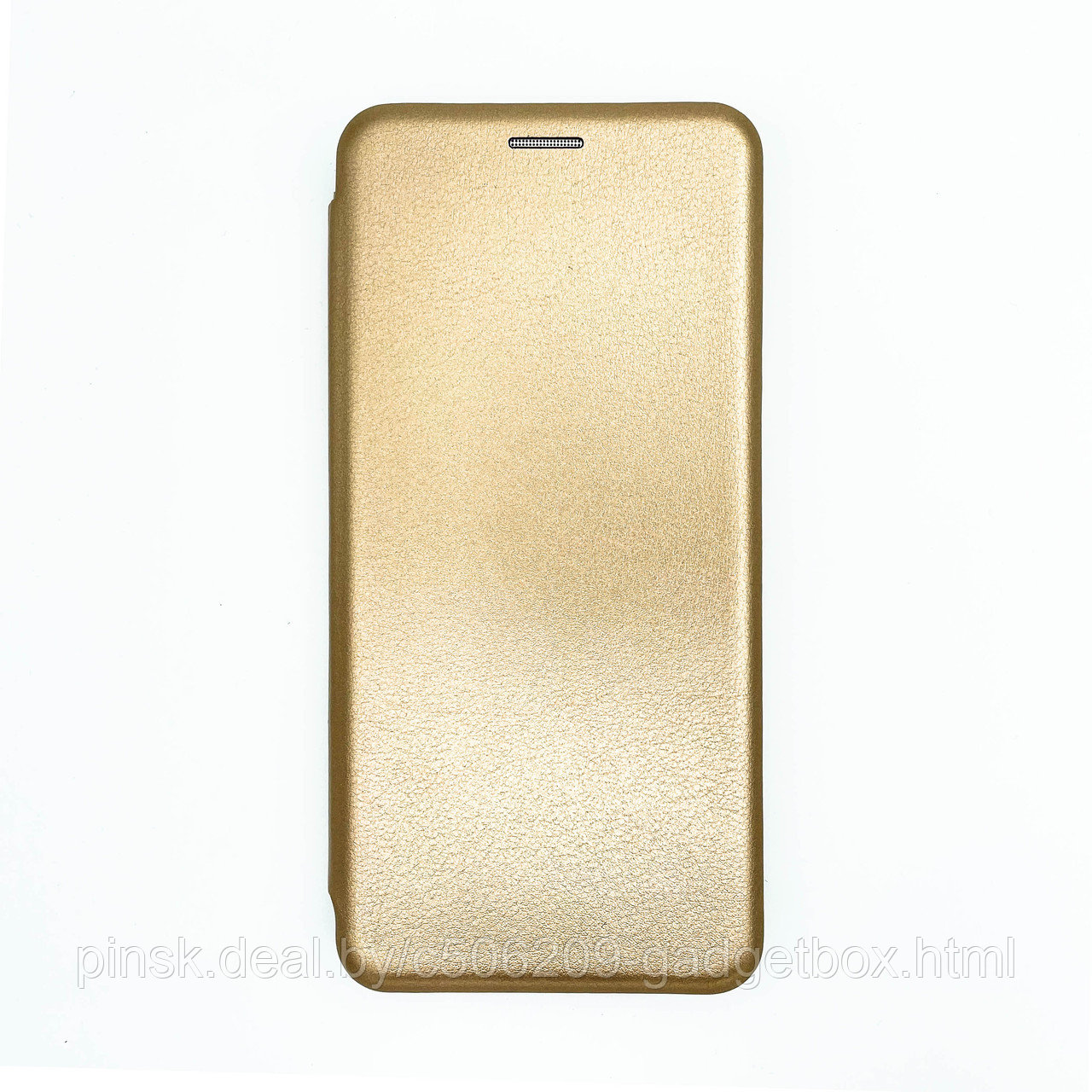 Чехол-книжка Flip Case для Samsung А20s Золотой, экокожа - фото 1 - id-p130059082