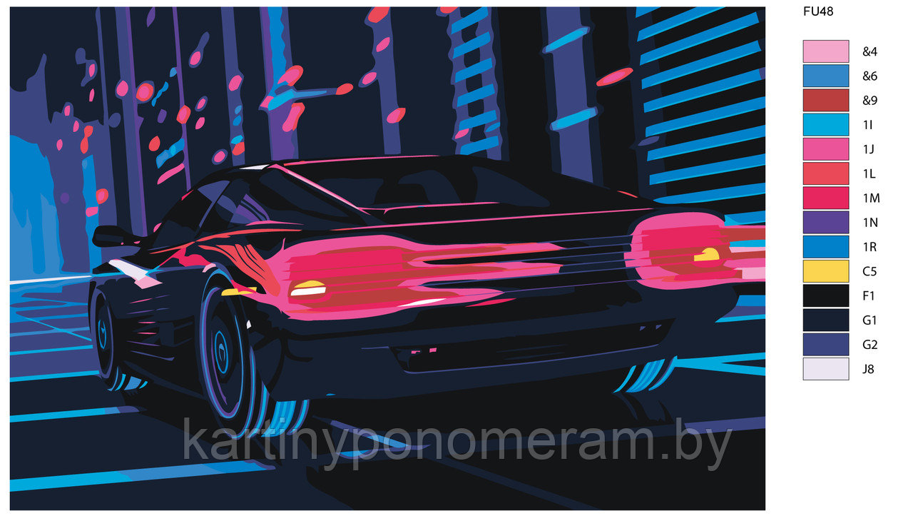 Картина по номерам, 40 x 60, FU48