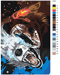 Картина по номерам, 40 x 60, FU92