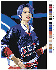 Картина по номерам, 40 x 60, K-POP4