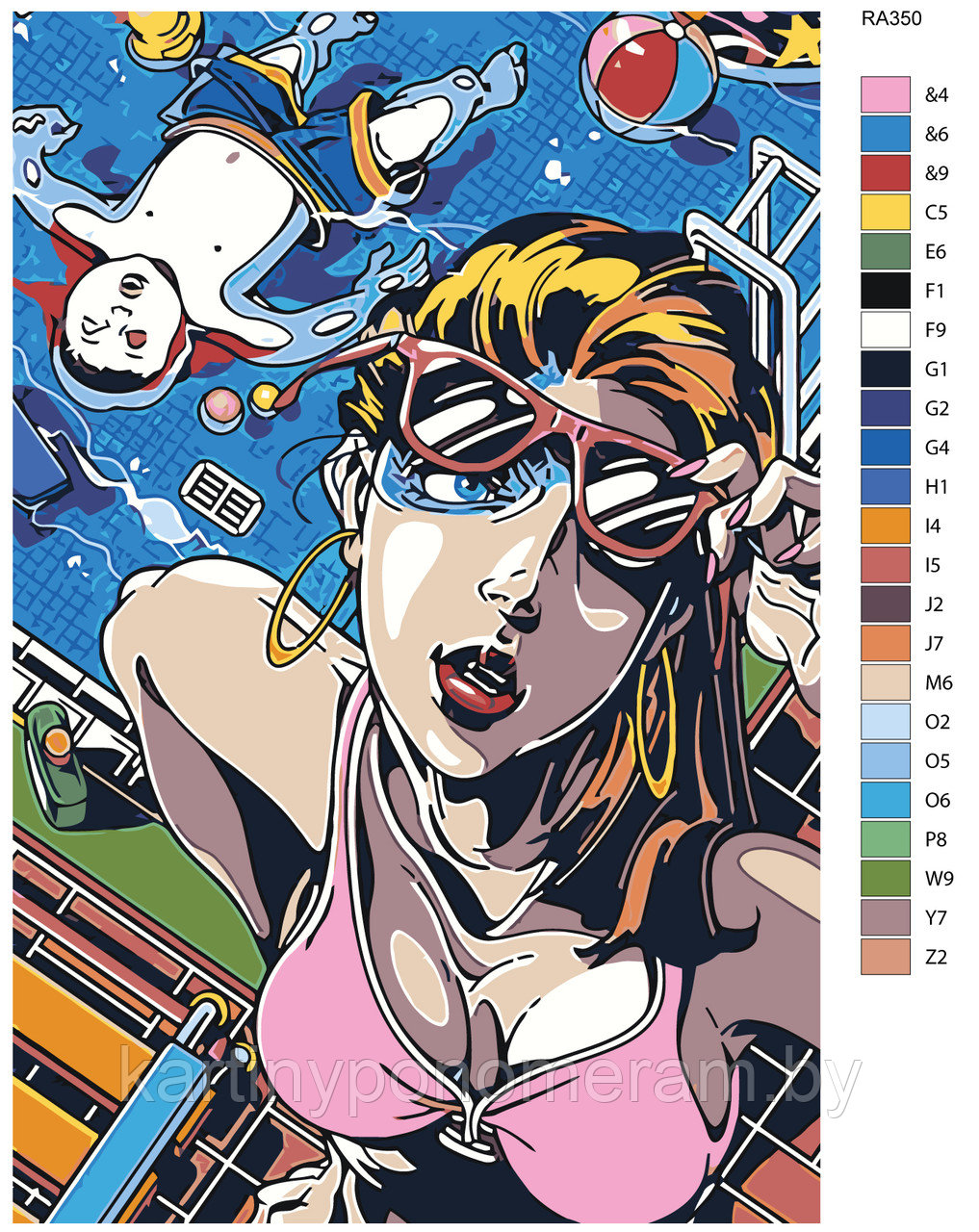 Картина по номерам, 40 x 60, RA350