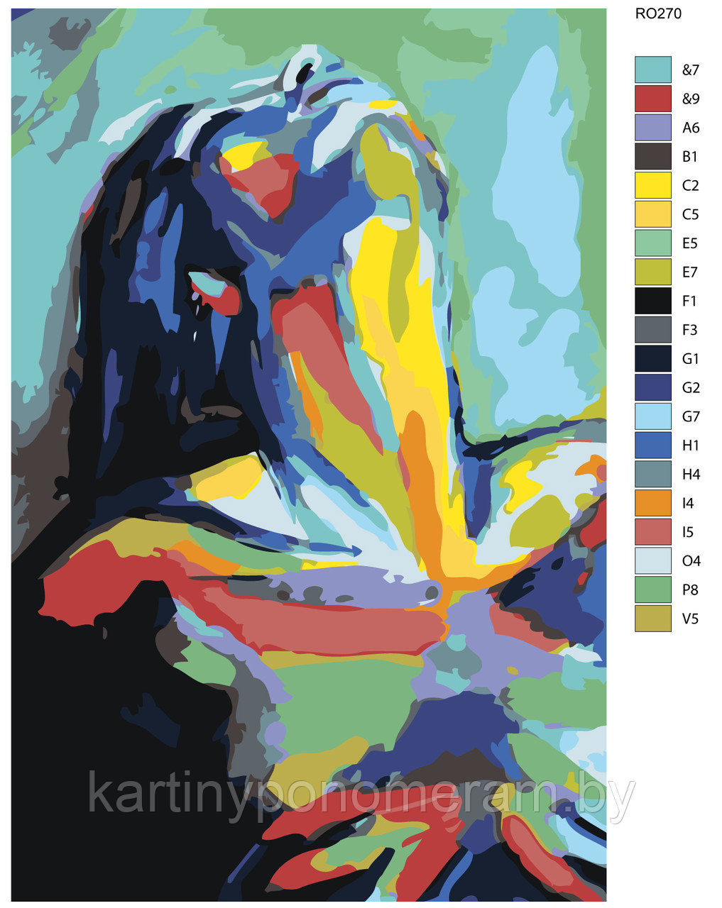 Картина по номерам, 40 x 60, RO270