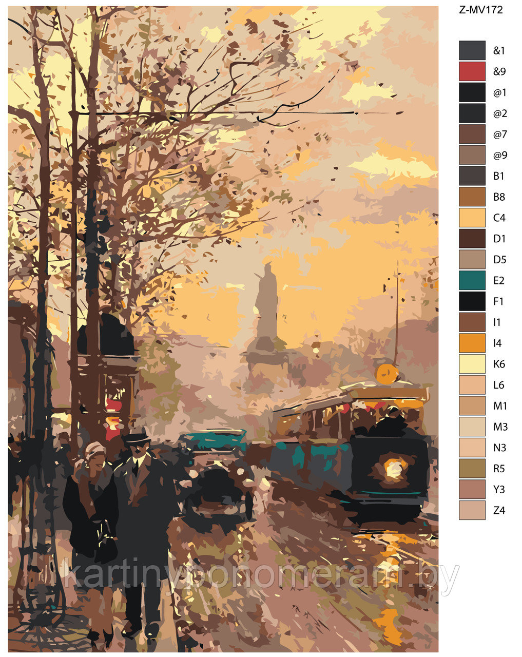 Картина по номерам, 40 x 60, Z-MV172