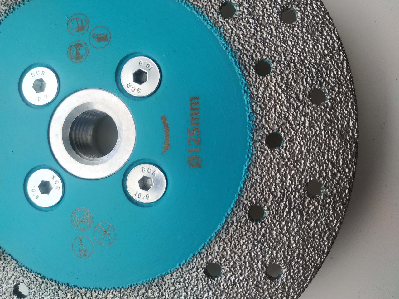 Алмазный отрезной и шлифовальный круг с вакуумной пайкой, 125 мм - фото 1 - id-p152747238