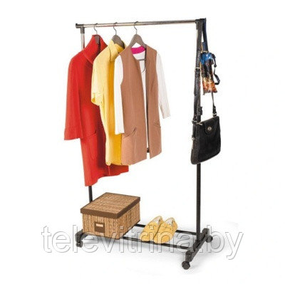 Вешалка-стойка для одежды на колесиках Single-Pole Telescopic Clothes rack ( арт 9-7854 ) - фото 1 - id-p152764683