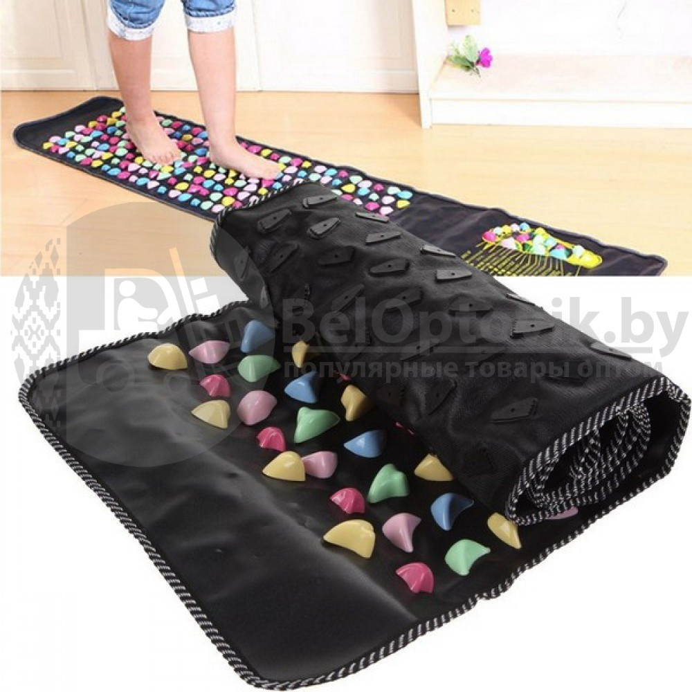 Массажный коврик для ног (ортопедический коврик) Foot-Massage MAT Камушки (175,0 35,0 см) - фото 7 - id-p93845382