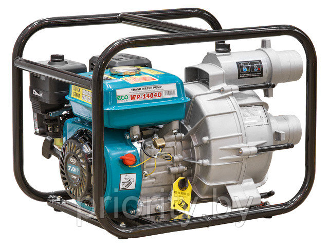 Мотопомпа бензиновая ECO WP-1404D (для загрязнённой воды, 5,2 кВт, 1400 л/мин, 3") - фото 1 - id-p152764890