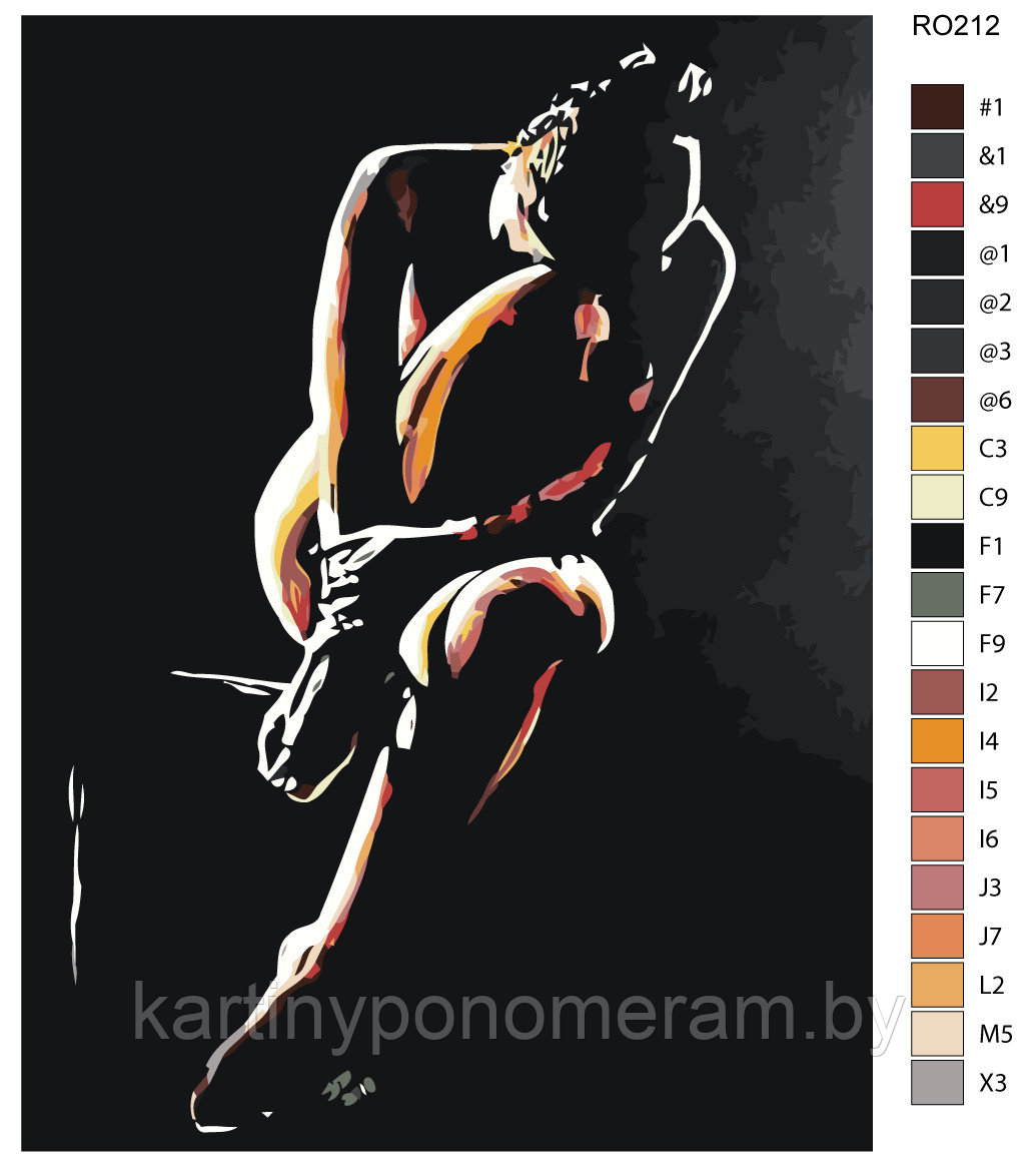 Картина по номерам, 60 x 80, RO212