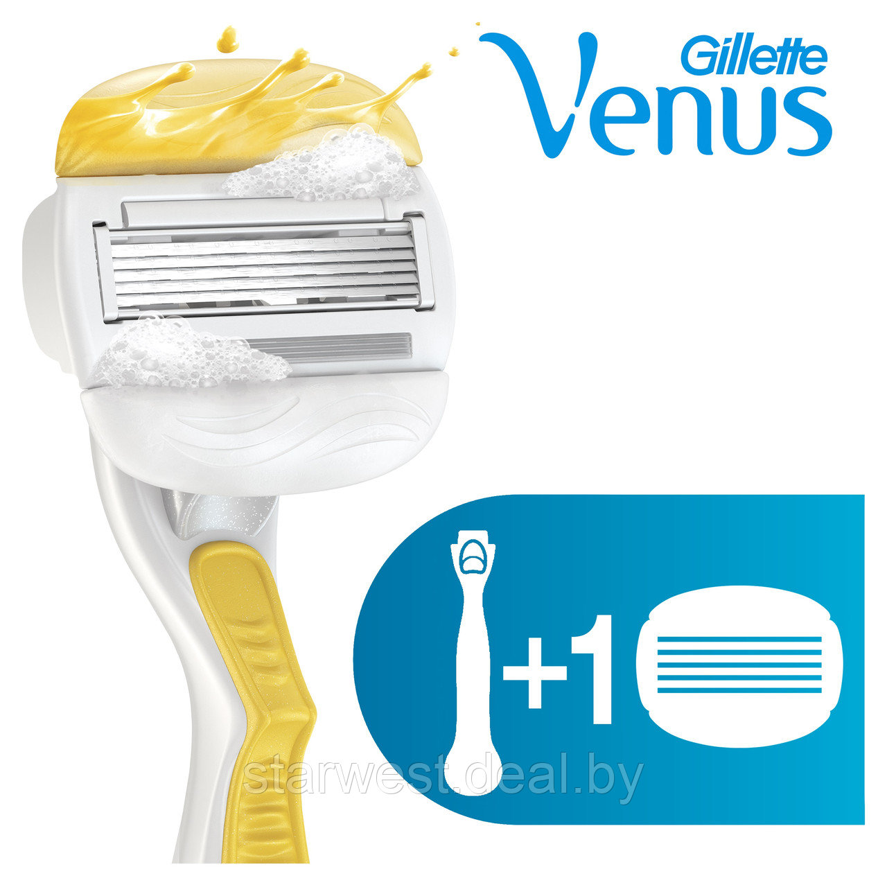 Gillette Venus Olay Comfortglide с 1 кассетой Бритва / Станок для бритья женский - фото 2 - id-p152829732