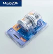 Клапан керамический хром на умывальник  (клик - клак) LEDEME L65, фото 3