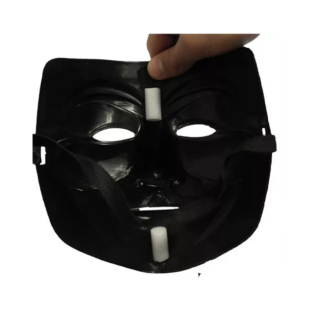 Маска Анонимуса (Гая Фокса) черная - фото 3 - id-p152902724