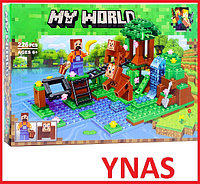 Детский конструктор Minecraft Майнкрафт Bela 10961 Тренировка дрессировка обезьян аналог лего Lego my world