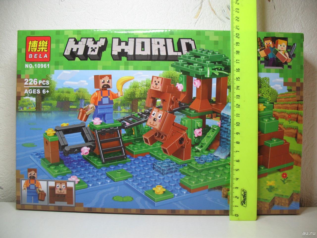 Детский конструктор Minecraft Майнкрафт Bela 10961 Тренировка дрессировка обезьян аналог лего Lego my world - фото 2 - id-p152912696